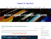 Tablet Screenshot of hopewelljrmusic.com